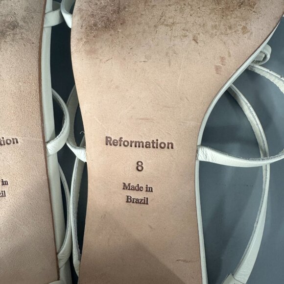 Reformation Elodie Block Heeled Sandals  Elodie Block Heeled Sandals, Size 8 - Picture 12 of 14